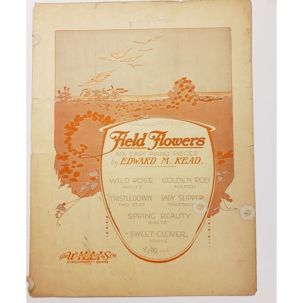 Sheet Music-"Sweet Clover Yorke" by Edward M Read,1902, Antique,